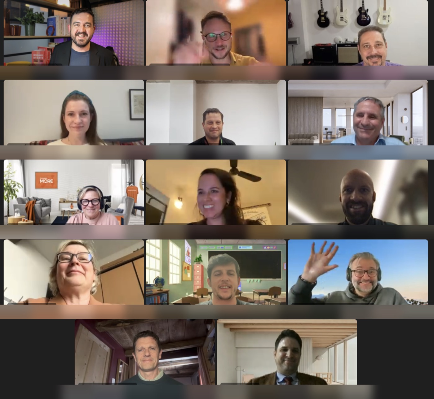 A live Teams session with leaders from Cohort 1 of the Leadership Intensive